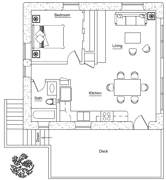 Garage with Apartment Floor Plans