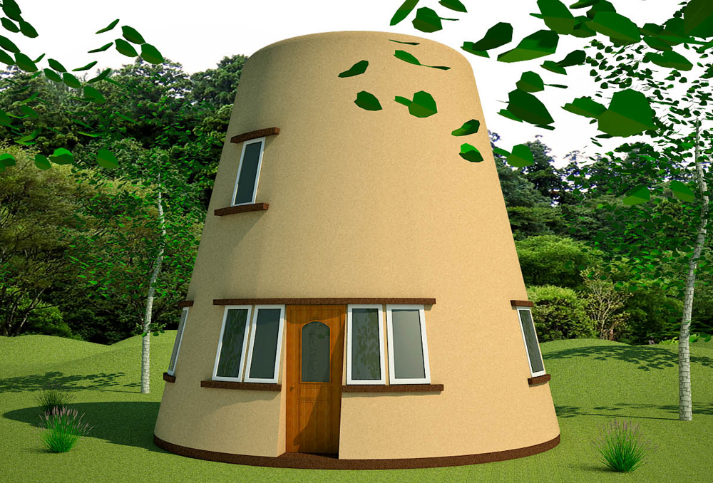small house  Earthbag House  Plans