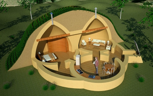 survival shelter and long term living underground dome