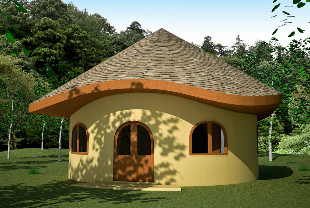round house Earthbag House Plans
