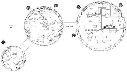 Three Roundhouses Design (click to enlarge)
