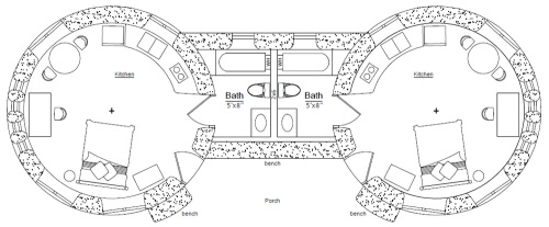 Double Unit Ecoresort floorplan. (click to enlarge)